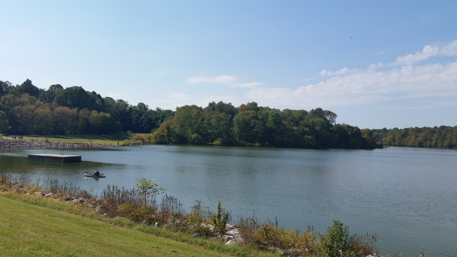 View of the Lake from the Dam Near the 