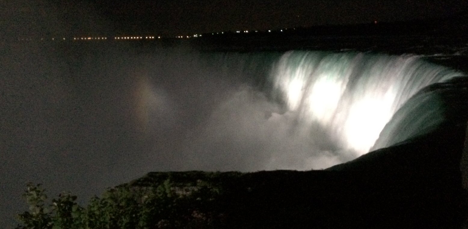 Niagara Falls at Night (Not the Best Shot - We Only Had Our Phones)