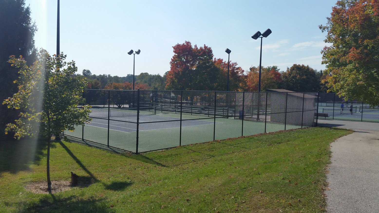 The Tennis Courts at the West Entrance