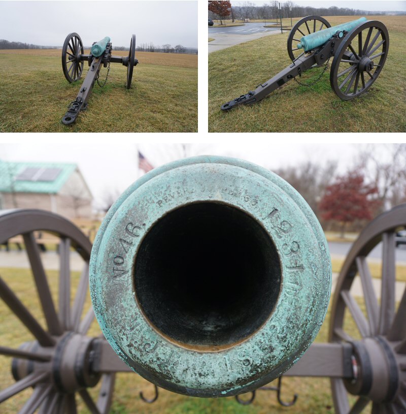 Green Petina Civil War Cannon at Monocacy